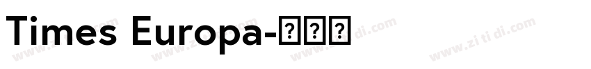 Times Europa字体转换